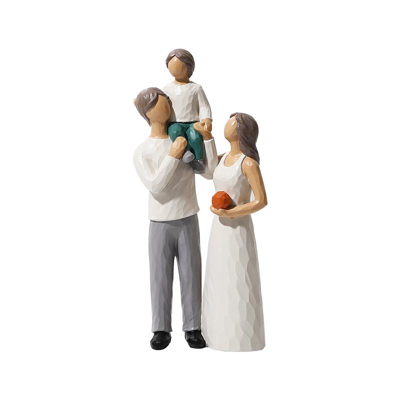 Cross Border Parent-child Desktop Decoration, Living Room TV Cabinet, Office Wine Cabinet, High-end Home Resin Decoration