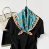 Spring New Silk Scarf 71 Square Scarf Wholesale Neck Small Scarf Puppy Printing Silk Scarf High-end Women's Thin