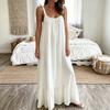 Women’s Loose Fit Casual Maxi Dress U Neck Sleeveless Sundress with Ruched for Spring Dresses for Women Summer Dresses for Women