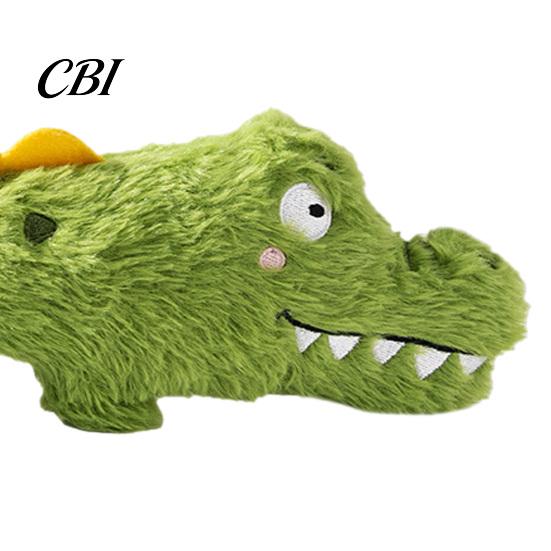 Attractive Squeaker Toy for Boredom Relief Plush Crocodile Dog Toy, Squeaky Stuffed Chew Interactive Tug of War Puppy Teething, Small Medium