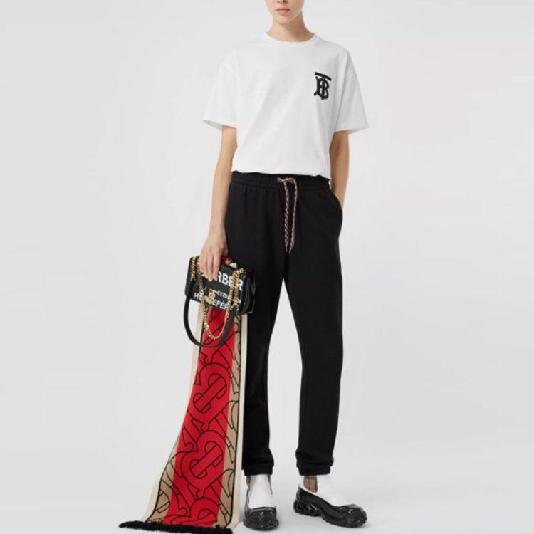 (WMNS) Burberry Monogram Motif Oversized Logo Printing Female White Women's 80174731