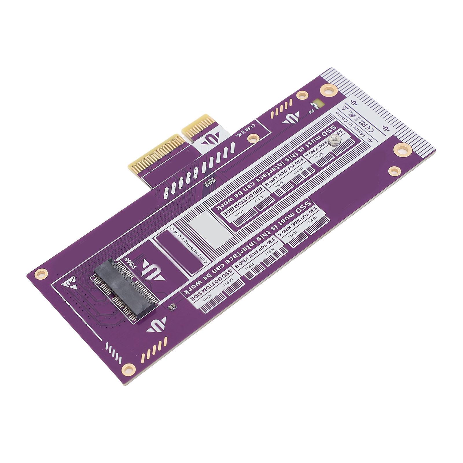 

PCIE 5.0 X4 SSD 12 16pin Adapter Card Fit for Air A1465 A1466 2013 to 2017 Anti Interference NVMe PCIe Adapter