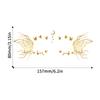 Face Tattoo Flash Gold Temporary Metalic Tattoos Waterproof Makeup Decals For Girls Party Festival Butterfly Glitter Stickers