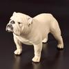 Bulldog Statue Hand Painted Vivid Details PVC Bulldog Puppy Standing Figurine Statue for Home
