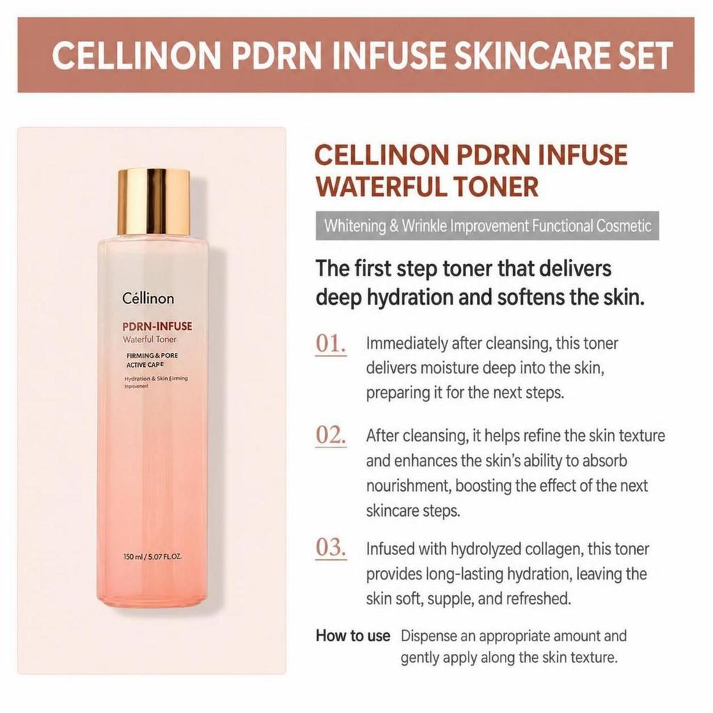 Cellinon PDRN Infuse Skincare 7-Piece Set