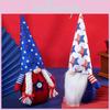 Charmante amerikanische Flaggen-Gnom-Figur für den Unabhängigkeitstag Feiertags-Heimdekoration
