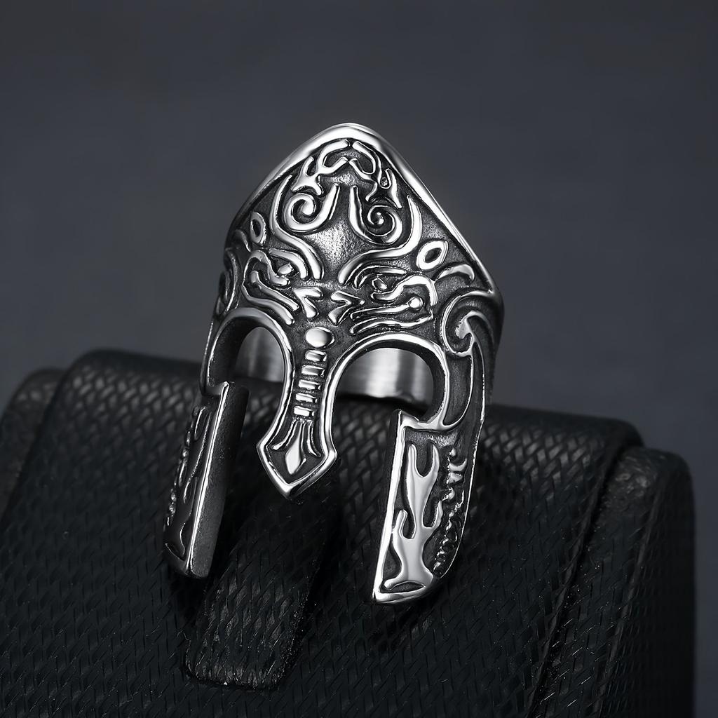 Egyptian Pharaoh Mask Ring Fashion Versatile Size Adjustable Jewelry