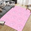 Rosa Panther Flanellmuster Quadratischer Teppich, Läufer, Teppich für Wohnzimmer Schlafzimmer Sofa Spielzimmer Dekor, Rutschfeste Fußmatte