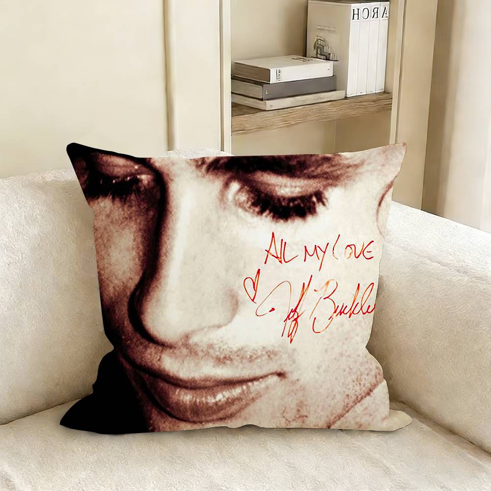 Funda de almohada JJeff BBuckley Funda de cojín para sofá de sala de estar Adecuada para decoración de hogar, dormitorio, habitación
