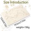 1 Pcs Large Baroque Feather Silicone Mold, Scroll Embossed Cake Decoration Fondant Mold for Thanksgiving Wedding Party Cupcake Topping Candy