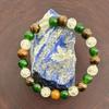 Natural Tiger Eye Green Agate Beaded Bracelet, 8mm Gemstone Bracelet, Unisex Jewelry
