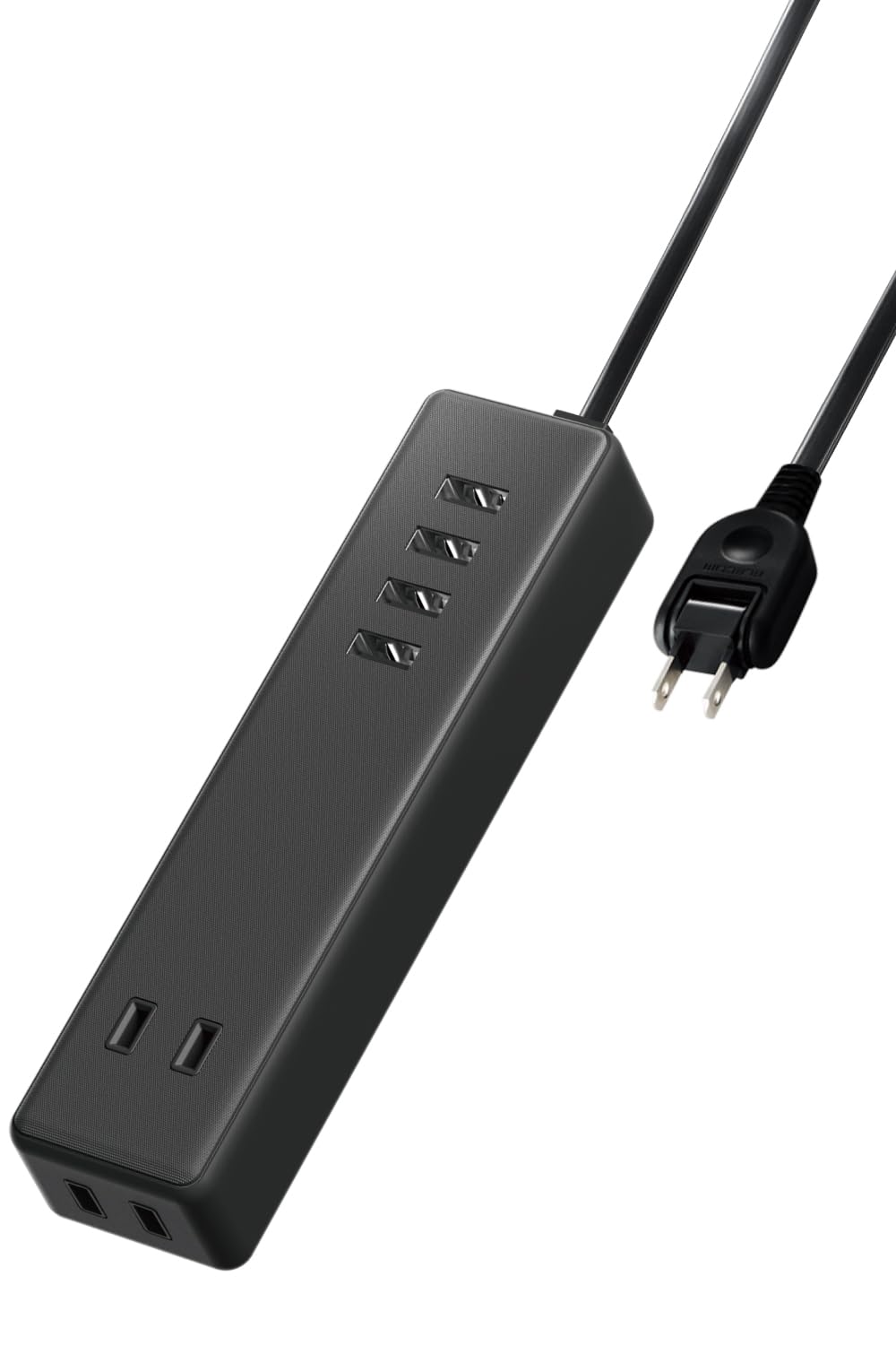 

ELECOM Power Strip USB Tap 12W (4 USB Ports, 2 AC Outlets) 1.5m Black ECT-0415BK