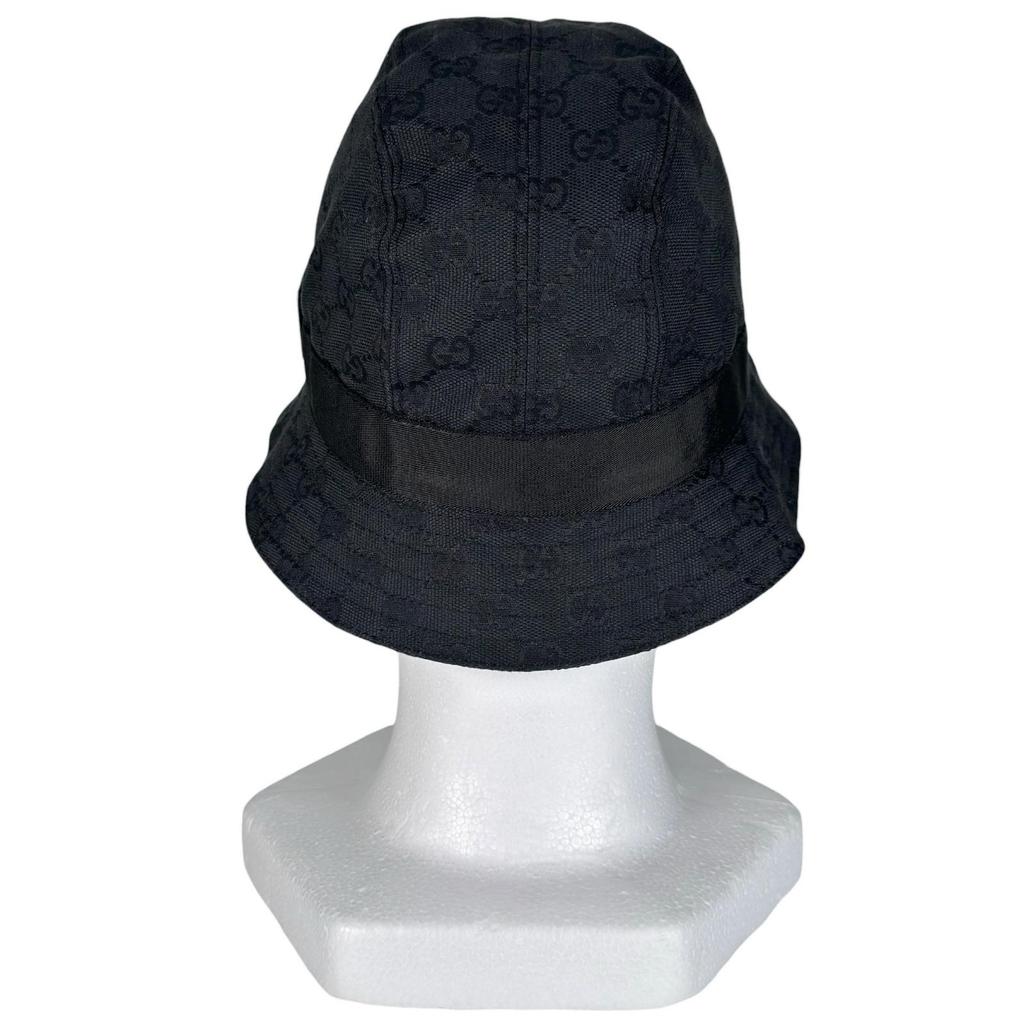 GUCCI GG canvas hat black Women bucket used