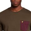 Lyle & Scott Herren T-Shirt mit Kontrasttasche