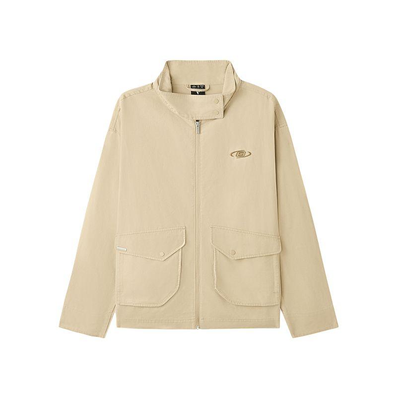 Skechers Casual Stand Collar Loose Pocket Zipper Warm Long Sleeve Jacket Men jackets L226M001-028R S