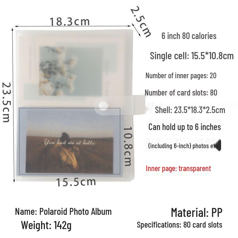 3-Inch Polaroid & Ticket Storage Album for Stargazing Keepsakes