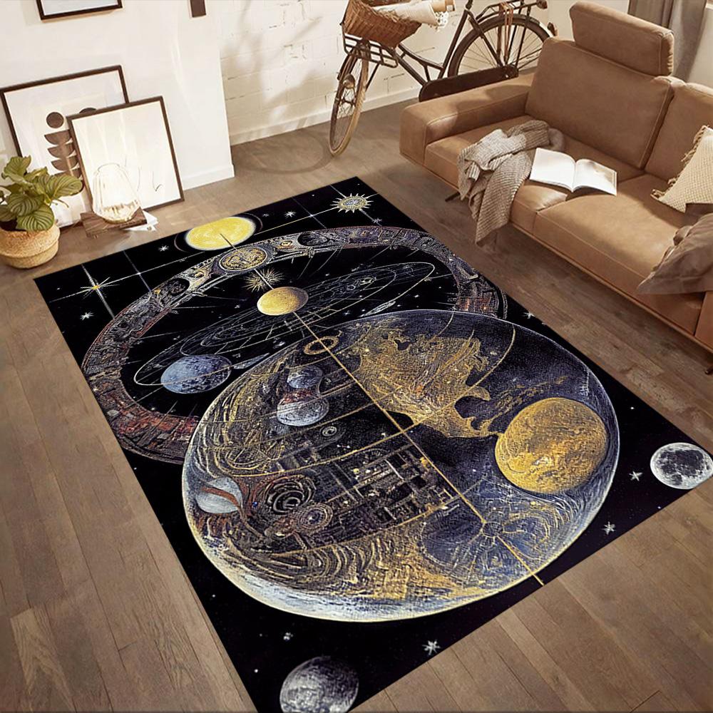 Cosmic Portal Exploration Floor Mats for Living Room, Bedroom and Room Decoration Are Suitable for Gifts.