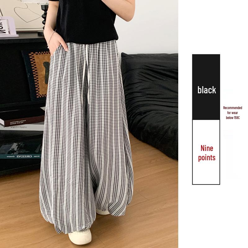 Цветочные расклешенные брюки-кюлоты с высокой талией - Женские весенне-летние широкие укороченные брюки в корейском стиле Large