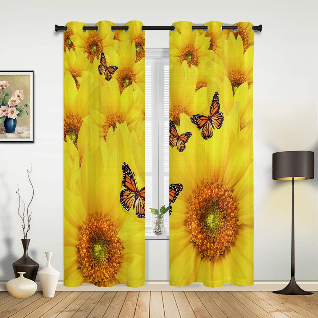 Red Oriental Ethnic Flowers Retro Curtains Bedroom Living Room Drapes Kitchen Children Window Curtain Home Decor Made Of Polyester Sitting Treatment