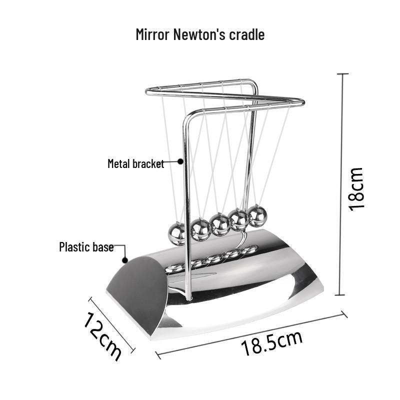 Classic Newton's Cradle: Physics Inertia Pendulum for Stress Relief and Educational Gift