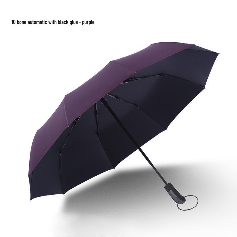 Automatic Three-Fold Sunshade Umbrella: UV-Protection & Rainproof for Men and Women