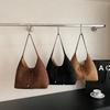 Women Faux Suede Small Shoulder Bag 2025 Winter Underarm Bag Luxury Designer Trend Brand Simple Handbags and Purses