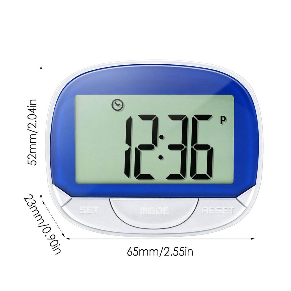 Clip-On Pedometer Electronic Pedometer Digital Display Simple Step TrackerLarge Screen Calories Counting Display Step Walking