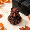 Unique Trendy Collectible Halloween Horror Duck Figurine, Devil Animal Resin Statue, Retro Gothic Style Gift Desktop Decor for Shelf Desk Car Creative