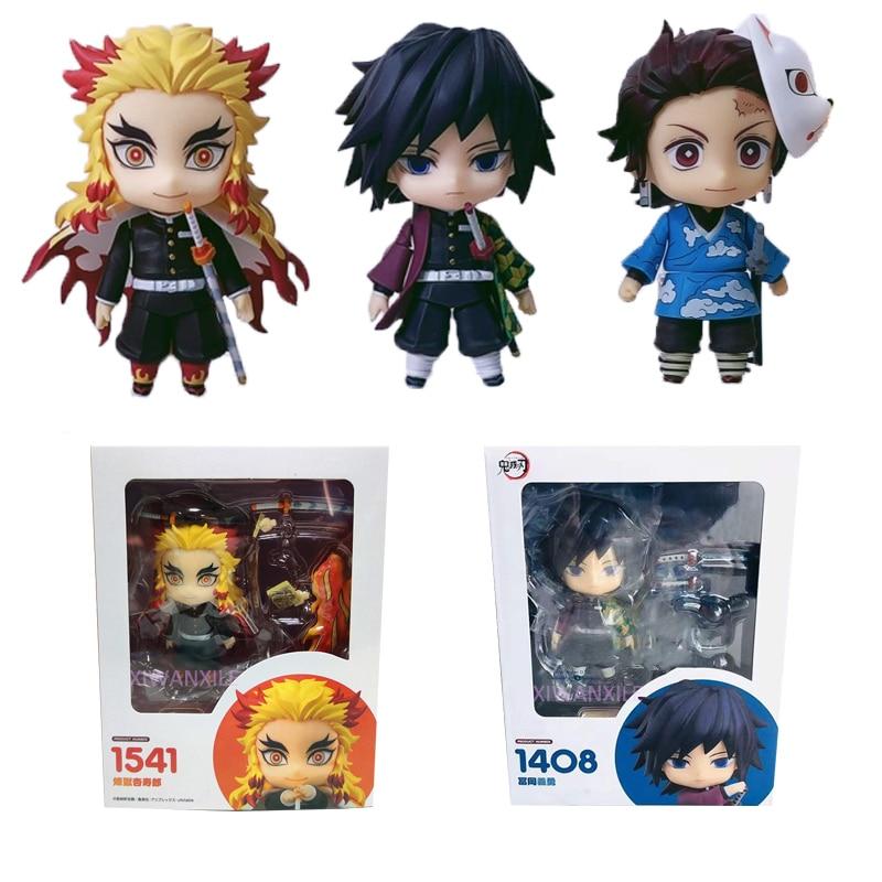 Rengoku Demon Slayer Anime Figure #1408 Giyu Tomioka Kimetsu No Yaiba Action Figure Hashibira Inosuke Figurine Toy