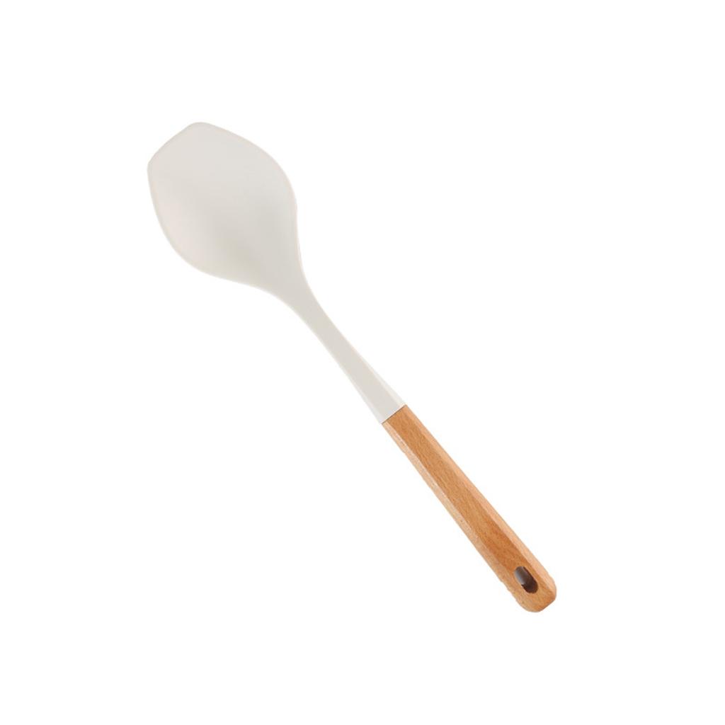 Silicone Cooking Utensils, Kitchen Utensils, -Free Spatula Set With Heat-Resistant Wooden Handles, Suitable For Non-Stick Pans