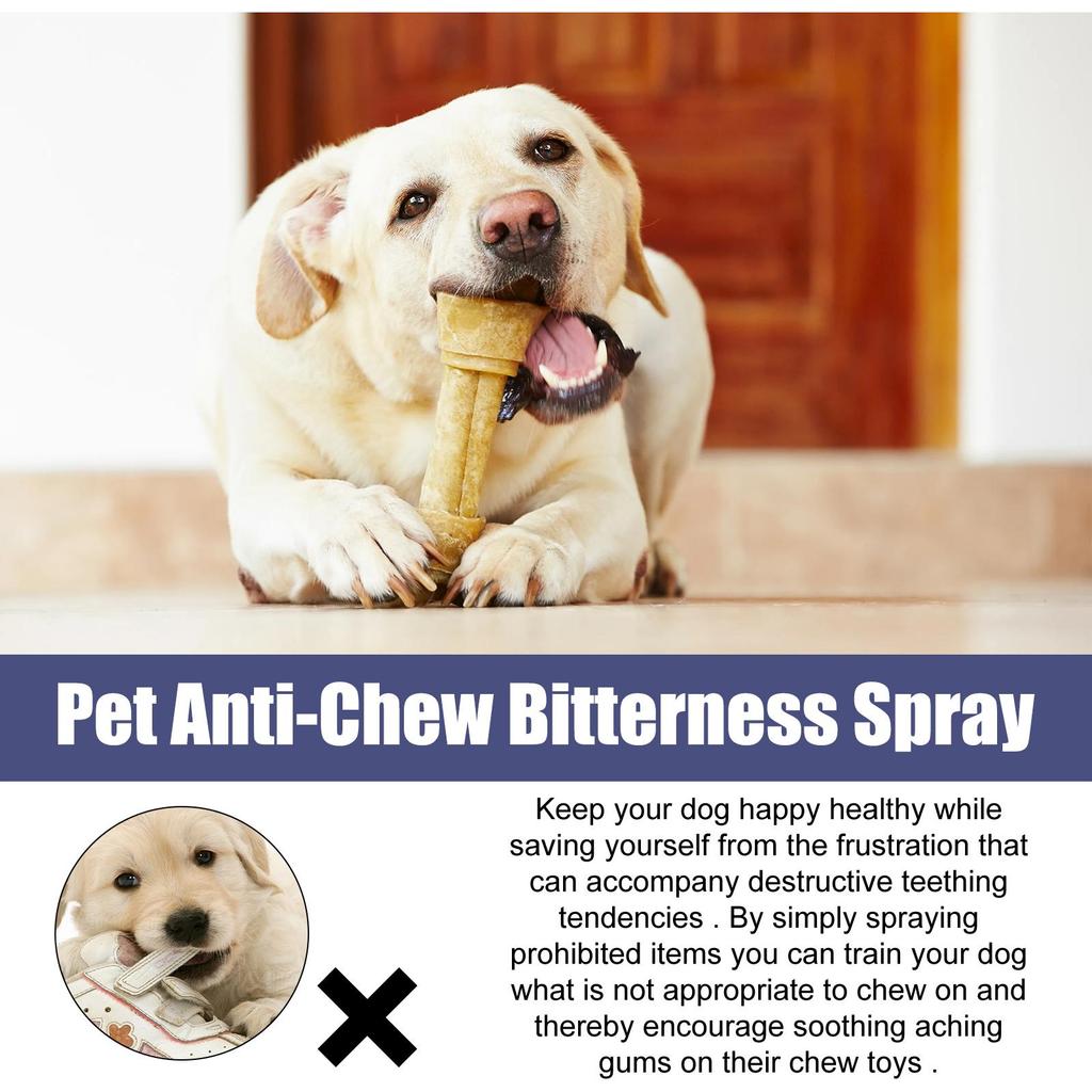 YEGBONG Spray Anti-Masticamento per Animali Domestici dal Profumo Amaro - Impedisce ai Cani di Masticare Gambe di Tavoli e Sedie e di Graffiare Divani