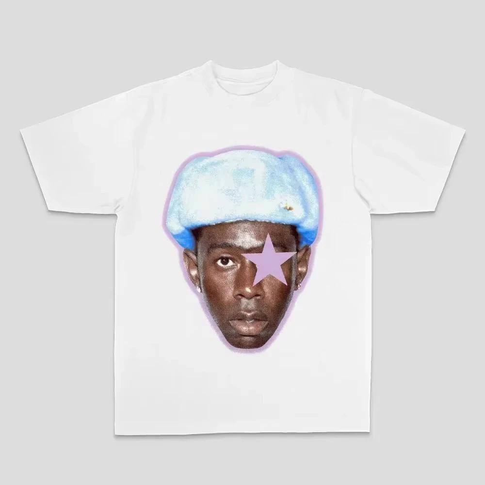 

Летняя футболка Tyler The Creator для мужчин и женщин, Tyler рэп хип-хоп американский стрит принт, прямая печать, хлопок, футболка с коротким рукавом M