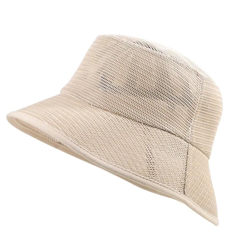 

Full Mesh Breathable Oversize Bucket Hats Man Big Head Outdoor Fishing Sun Hat Lady Plus Size Panama Beach Cap 58cm 60cm 62cm 58cm хаки