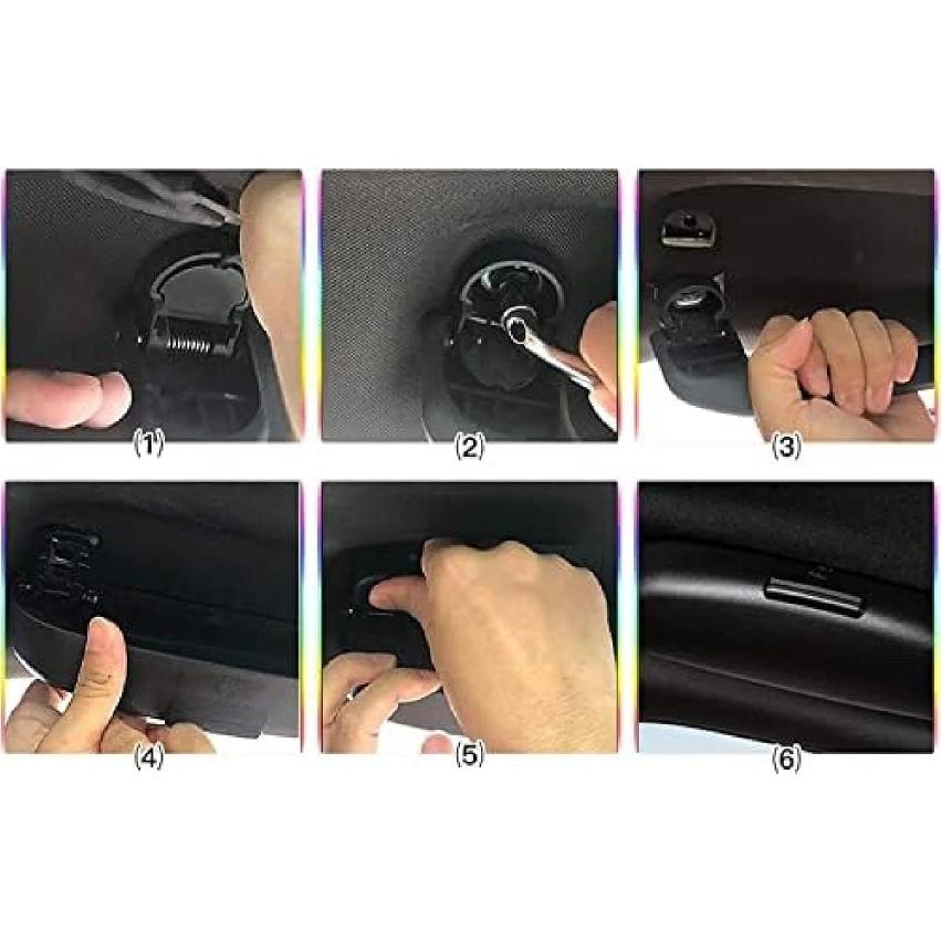 Car Sunglasses Holder Clip Eyeglasses Storage Box Glasses Case, for Volvo XC40 XC60 XC90