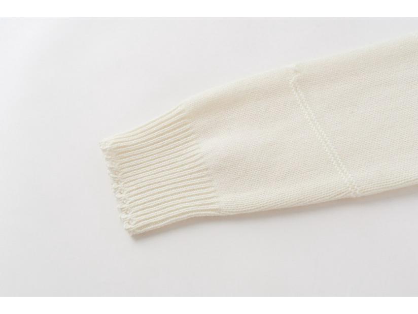 Minimalist Round Neck Tassel Hand-Knitted 2-Ply Cashmere Pullover Sweater