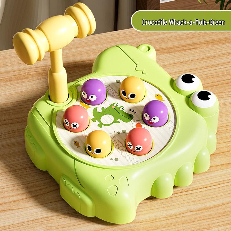Crocodile Whack-a-Mole Brain Training Toy for Kids: Early Education Tapping Toy for Infants and Toddlers