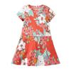 Short Sleeve Dress Flower Pattern Ok8seop028a
