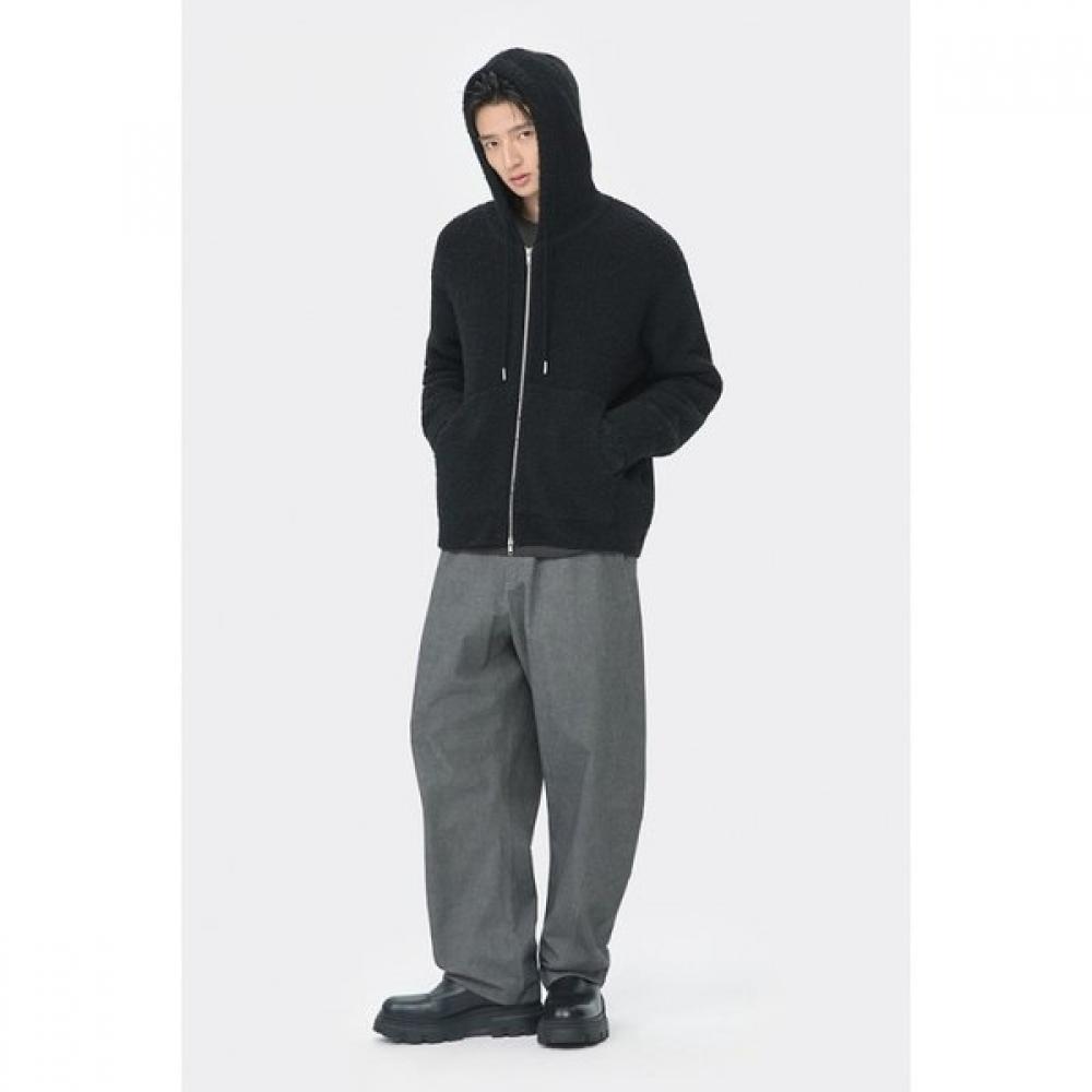 Customellow Black Cloud Hood Zip Cardigan Cwwaw25714bkx