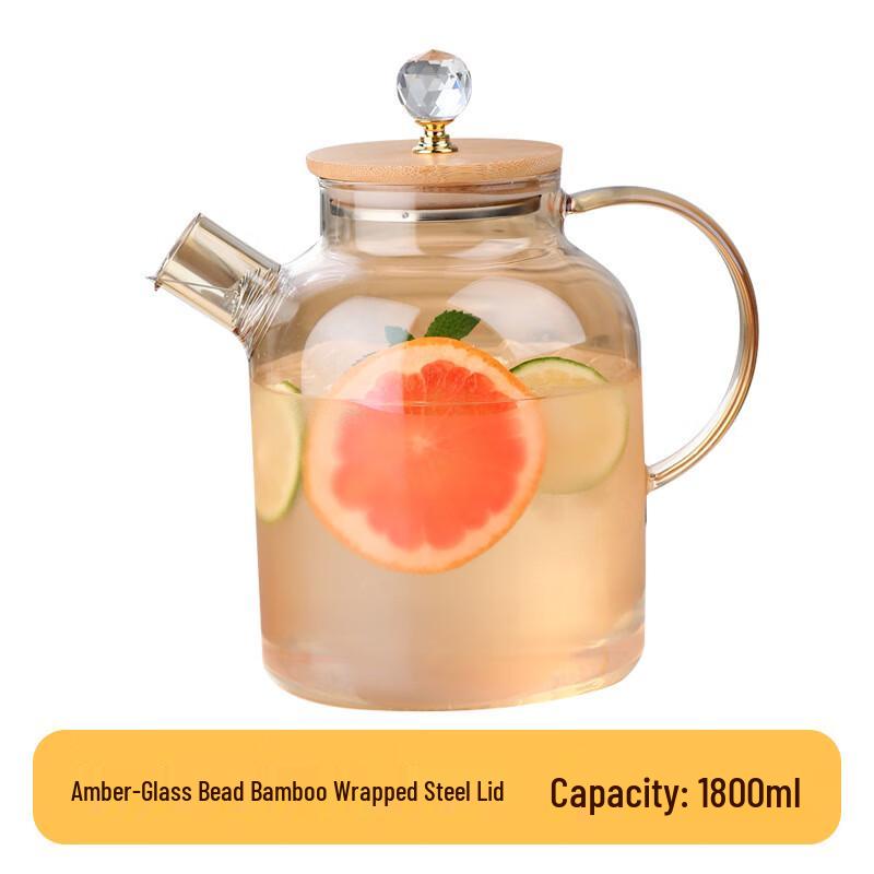 

Shangqi Handmade Amber Glass Chinese Tea Kettle