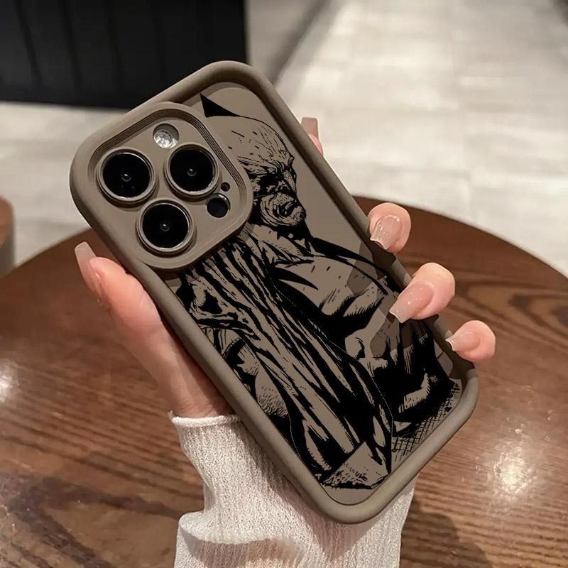 Marvel Wolverine Kunst Handyhülle Für iPhone 17E 11 12 13 14 15 16 17 Pro Max Fundas 17 Air Plus 16e 13 Mini Silikon Rückseite