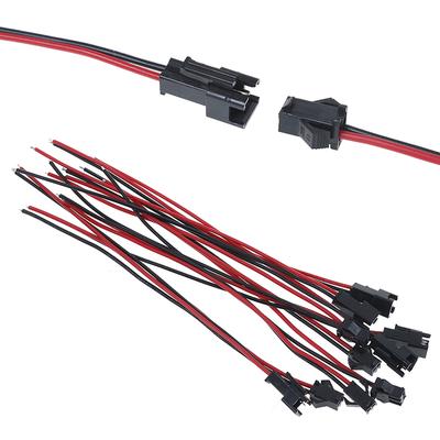 10Pcs Portable Male To Female Wire Connector 15Cm Universal Long Jst Sm 2Pins Plug