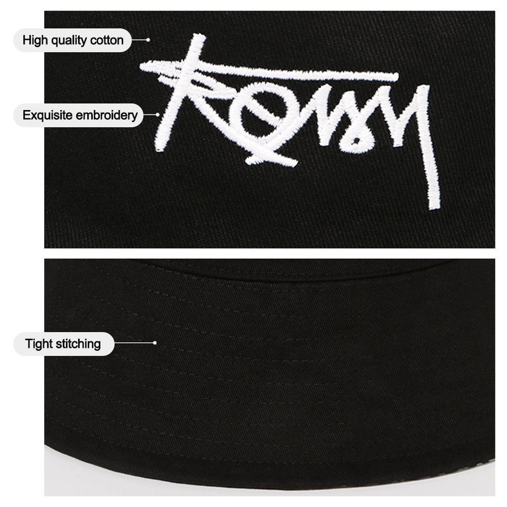 Graffiti Beach Cap Double-sided Panama Cap Summer Bucket Hat  Men Women