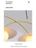 Nordic Minimalist Restaurant Chandelier - Modern Cream Bar Light for Dining Table