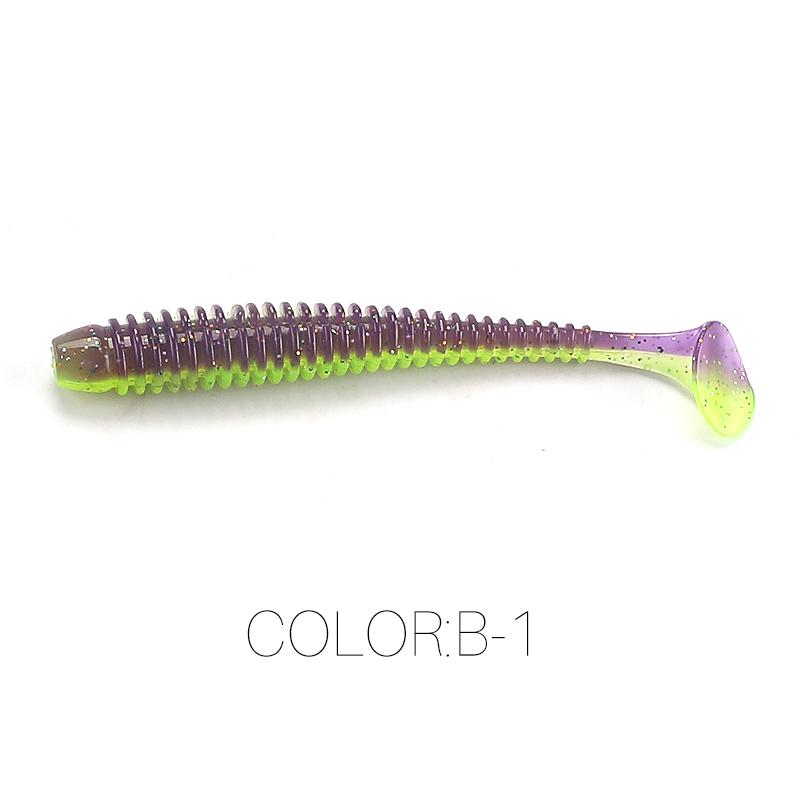 2025 HOT Impact Ring Shad Fishing Lure Soft 63mm 80mm 97mm Plastics Baits Swimbait Jigging LureBait perch Lures