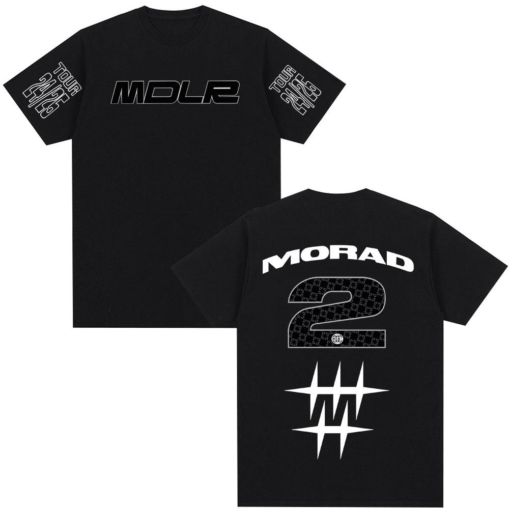 Rapper Morad MDLR Tour 2025 T-shirt Men Women Clothing Fashion Hip Hop T-shirt Cotton Casual Oversized Short Sleeve T-shirts Top