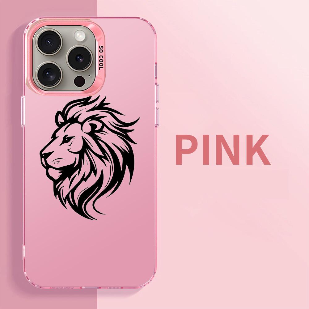 Çeşitli modeller (8-15) için Aslan başı iPhone kılıfı.