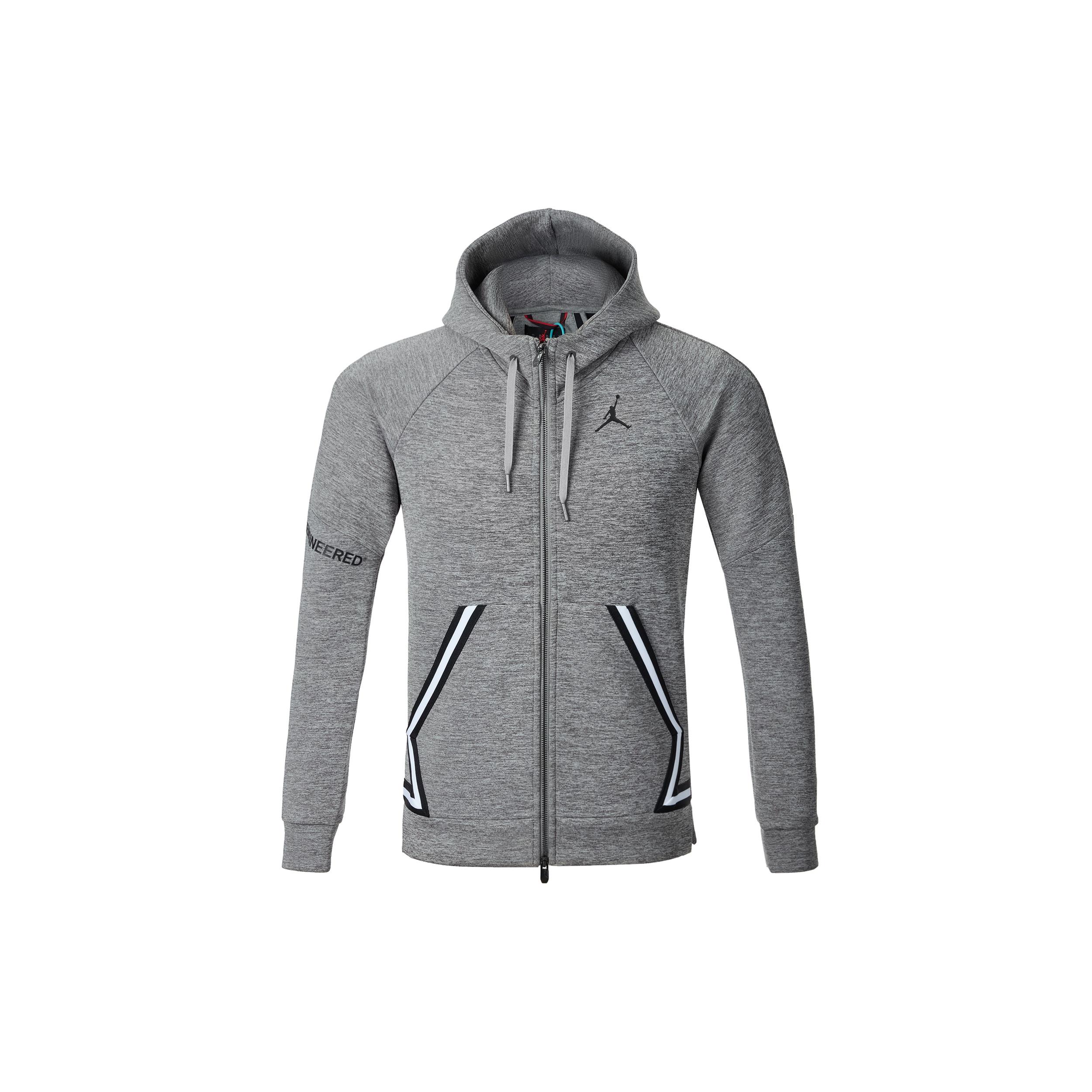 Air Jordan Casual Sports Pullover Hooded Jacket Gray Men s CK1343-091 S