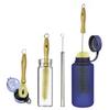 Gaia Guy Cleaning Brush Set Sisal Brush Wooden for Cleaning Narrow Neck Kettles Includes Lid Long Straw Brush (Plastic Free) + Handle) Bottles,