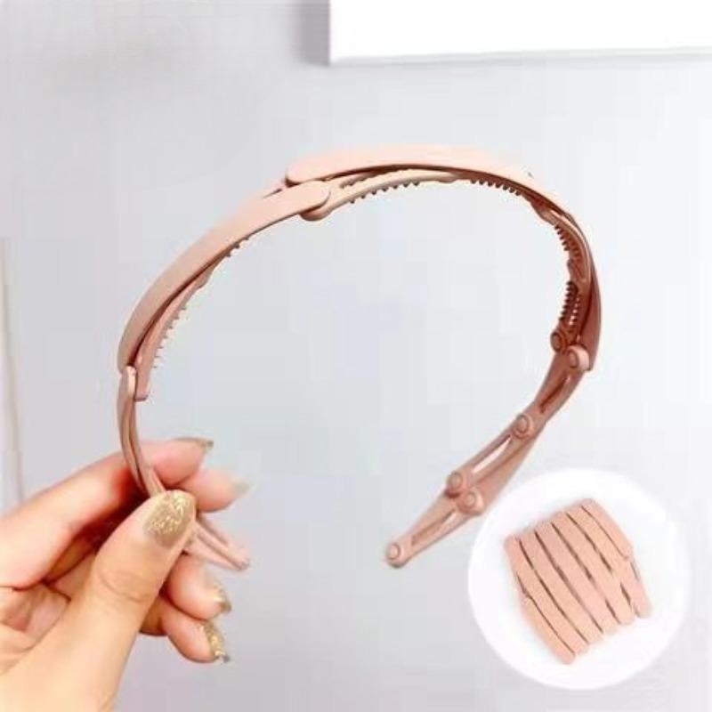 Stretchable Hair Band That Folds Up for Easy Carrying. Women's Invisible Serrated Anti-slip Headband.