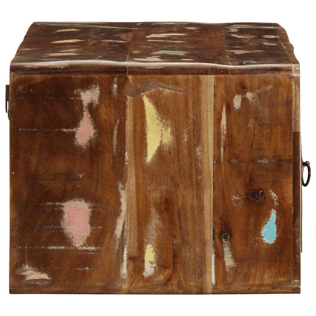 Wall Mounted TV Cabinet 100 X 32 X 25 Cm Reclaimed Solid Wood